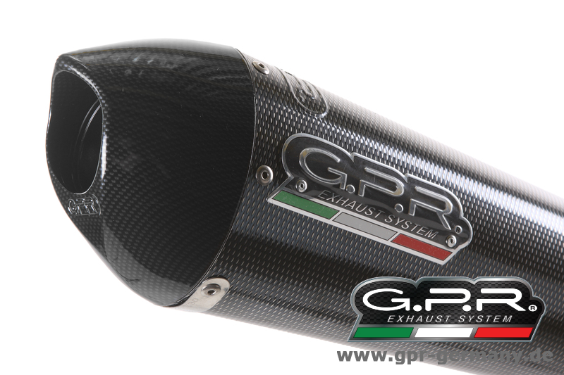 GPR GP Evolution Carbonlook Yamaha YZF 125 R I.E. 2008-13 Komplettanlage Auspuff